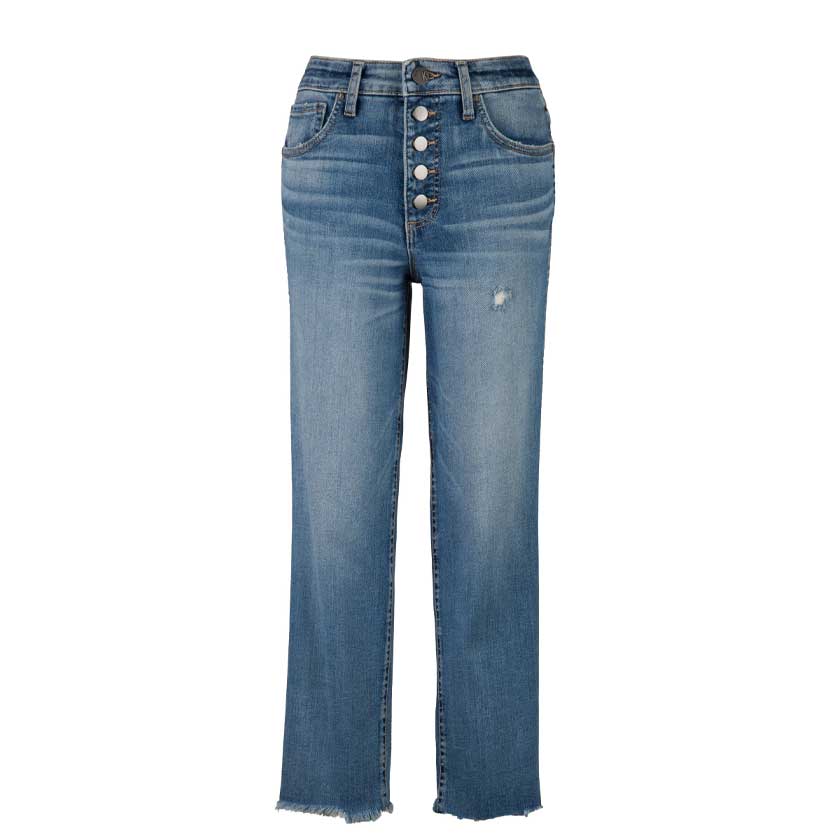 Kut from the Kloth RACHAEL HIGH RISE FAB AB MOM JEAN-BTN FLY RAW