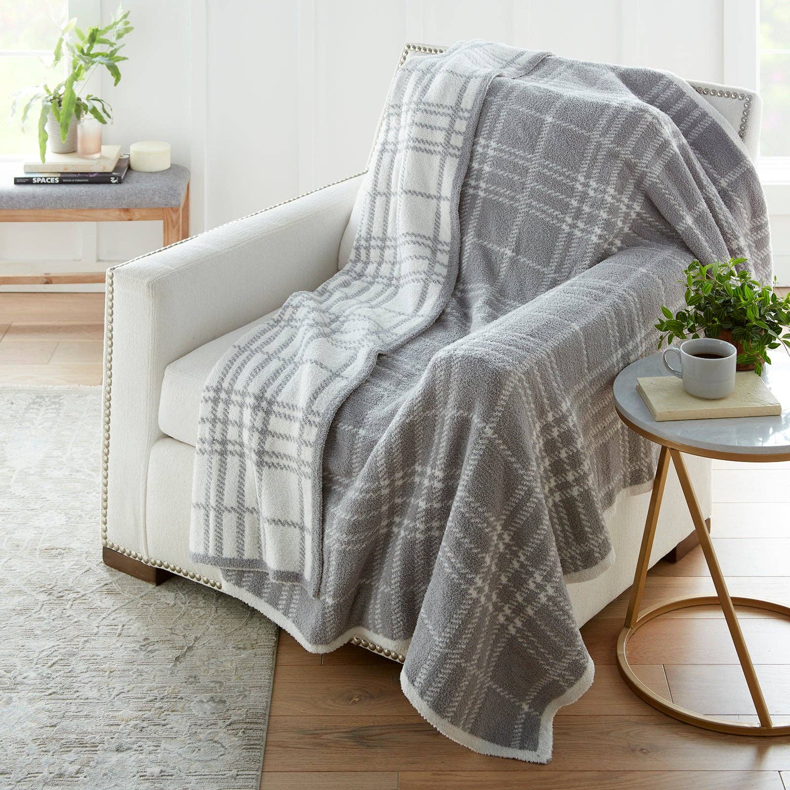 Quinn Plaid Cozy Knit Throw 60" x 70"