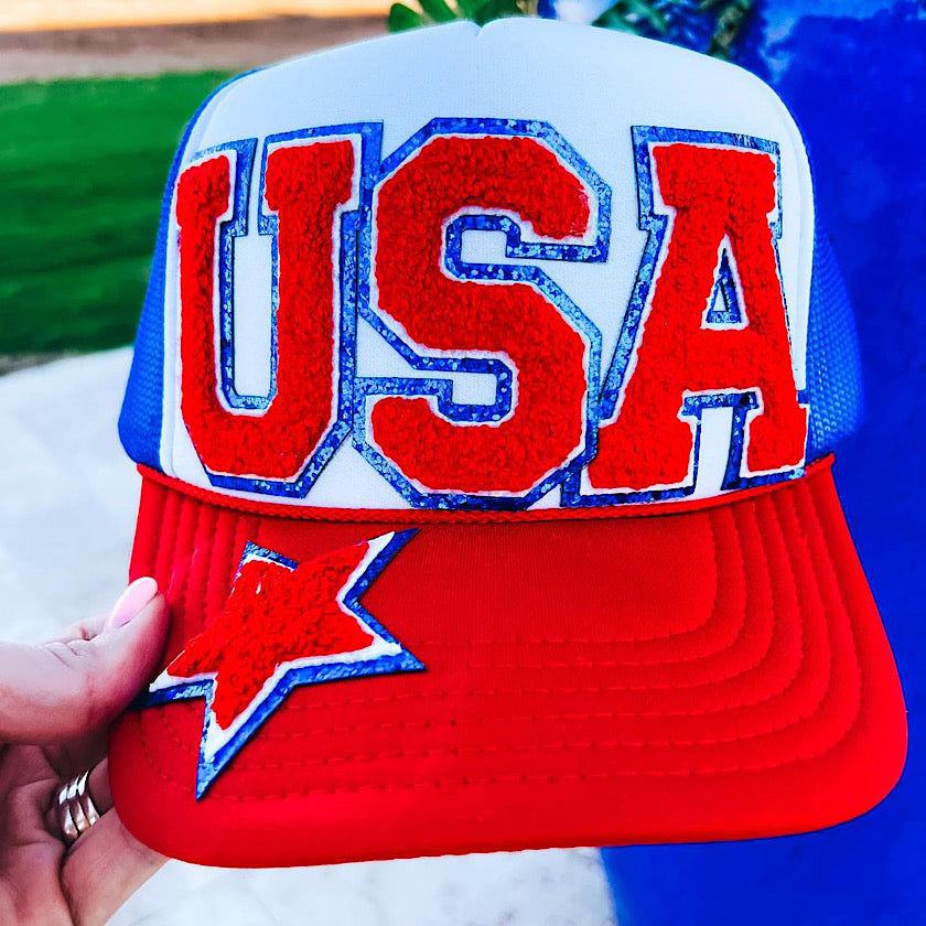 USA Star Trucker Hat