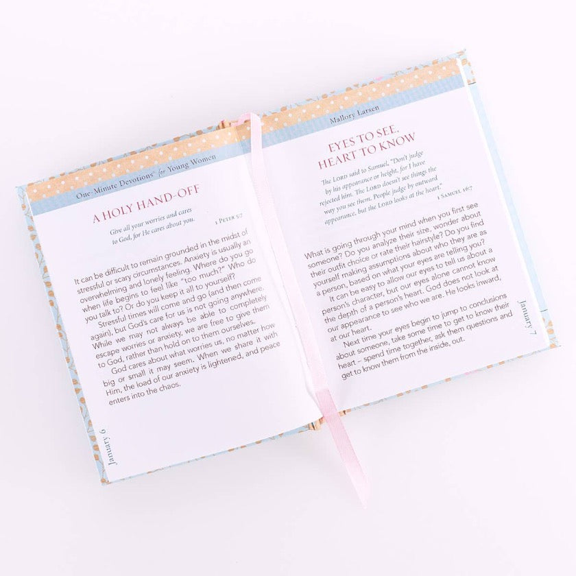 Christian Art Gifts - One-Minute Devotions for Young Women
