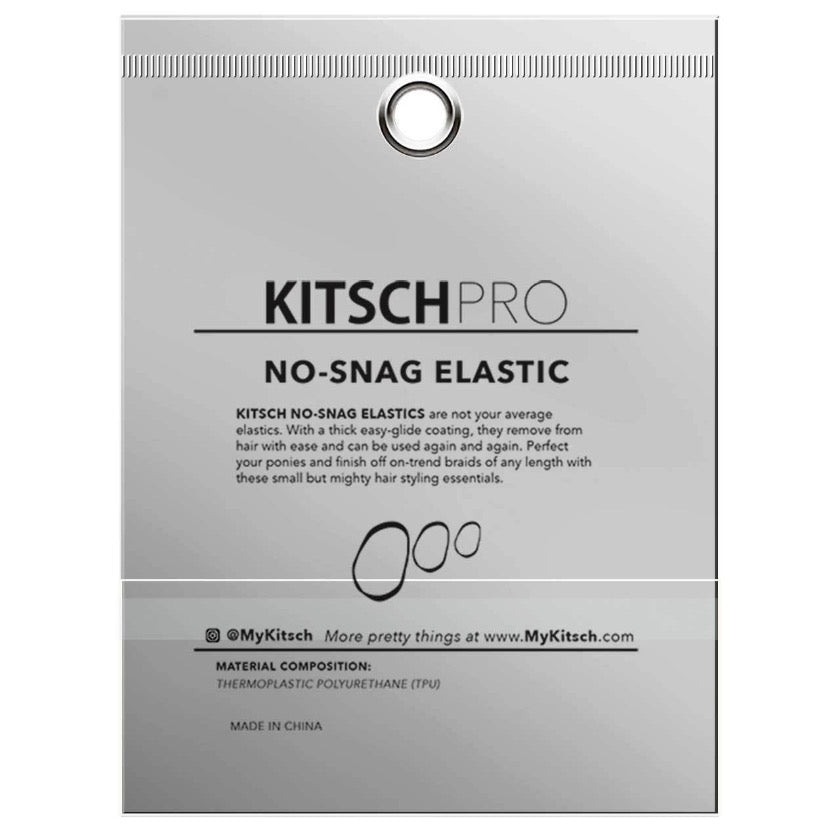 KITSCH - No-Snag Elastic 100pc - Black