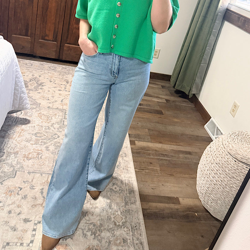 JUST BLACK DENIM Pippa Stretchy Wide Leg 32"