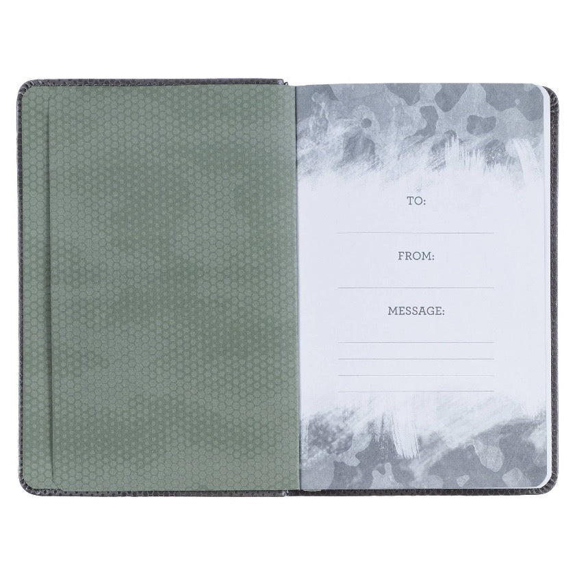 Christian Art Gifts - Pocket Devotional for Guys Lux Camo