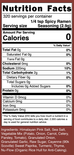 Clean Monday Meals - Spicy Ramen Seasoning