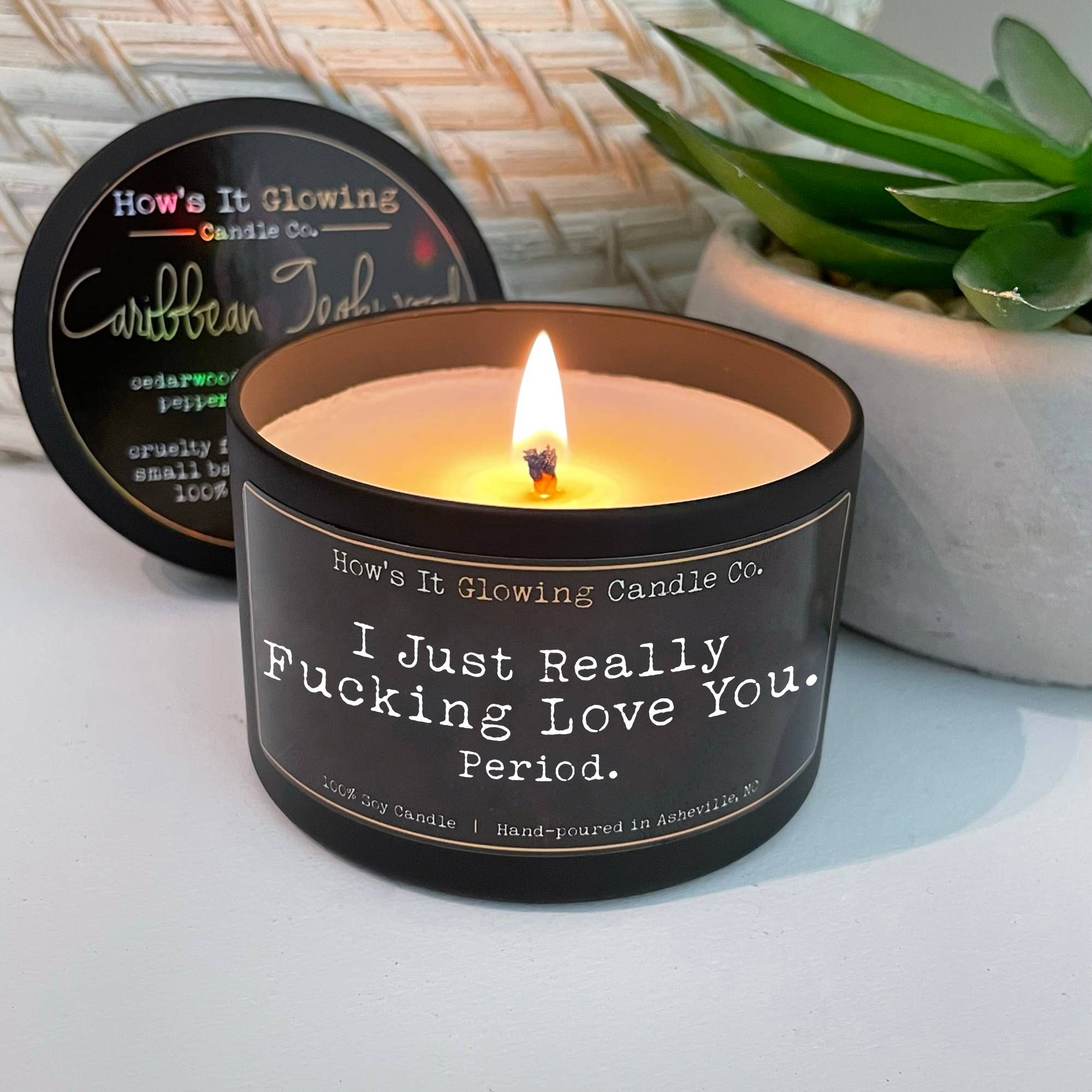 I Just Really Fucking Love You. Period | 100% Soy Candle