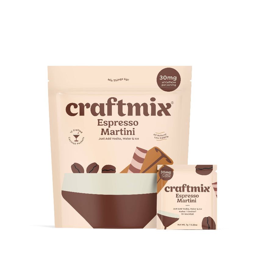 Craftmix - Espresso Martini Cocktail Mixer - 12 Serving Multipack