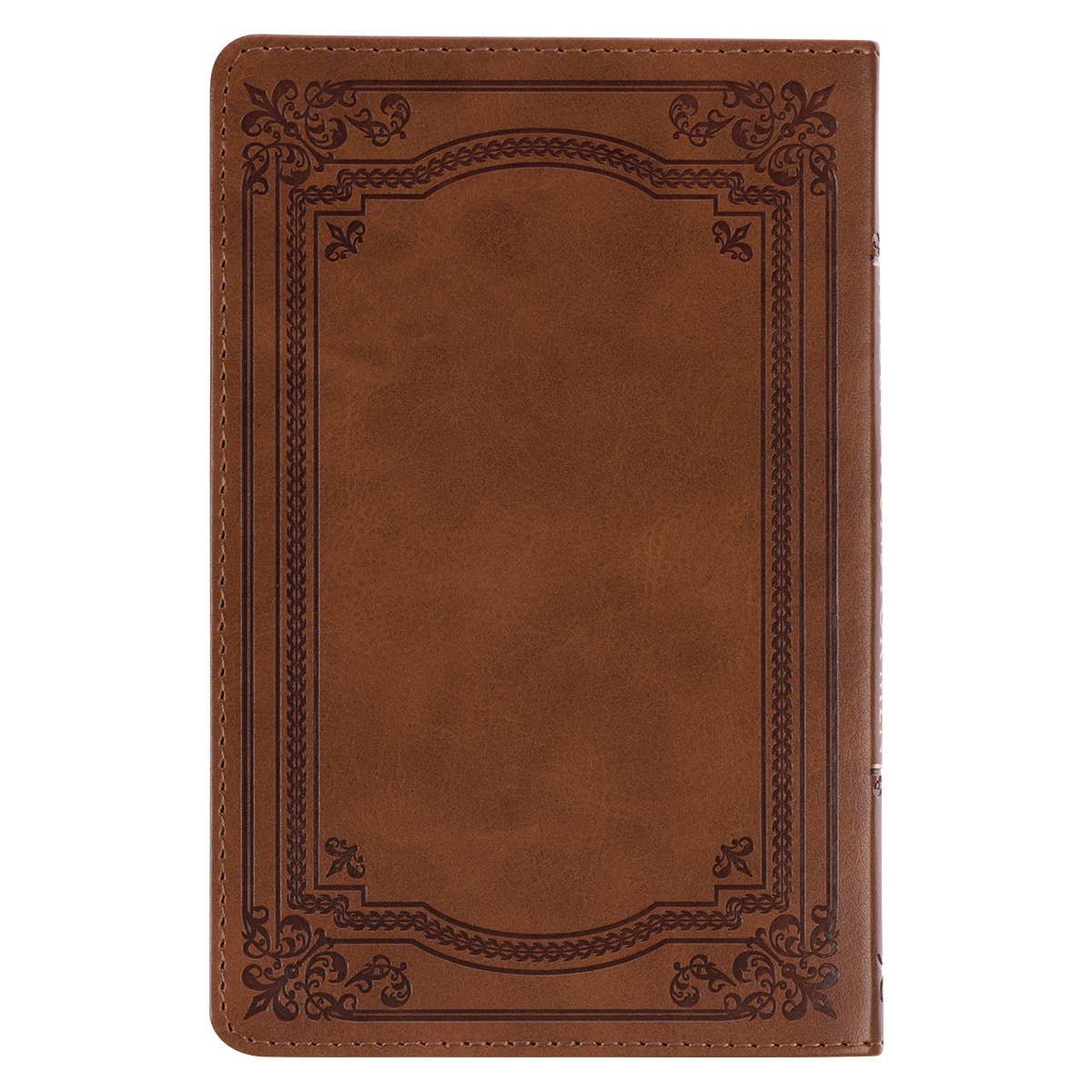 Christian Art Gifts - 101 Devotions for Men  Tawny Brown Faux Leather Devotional -