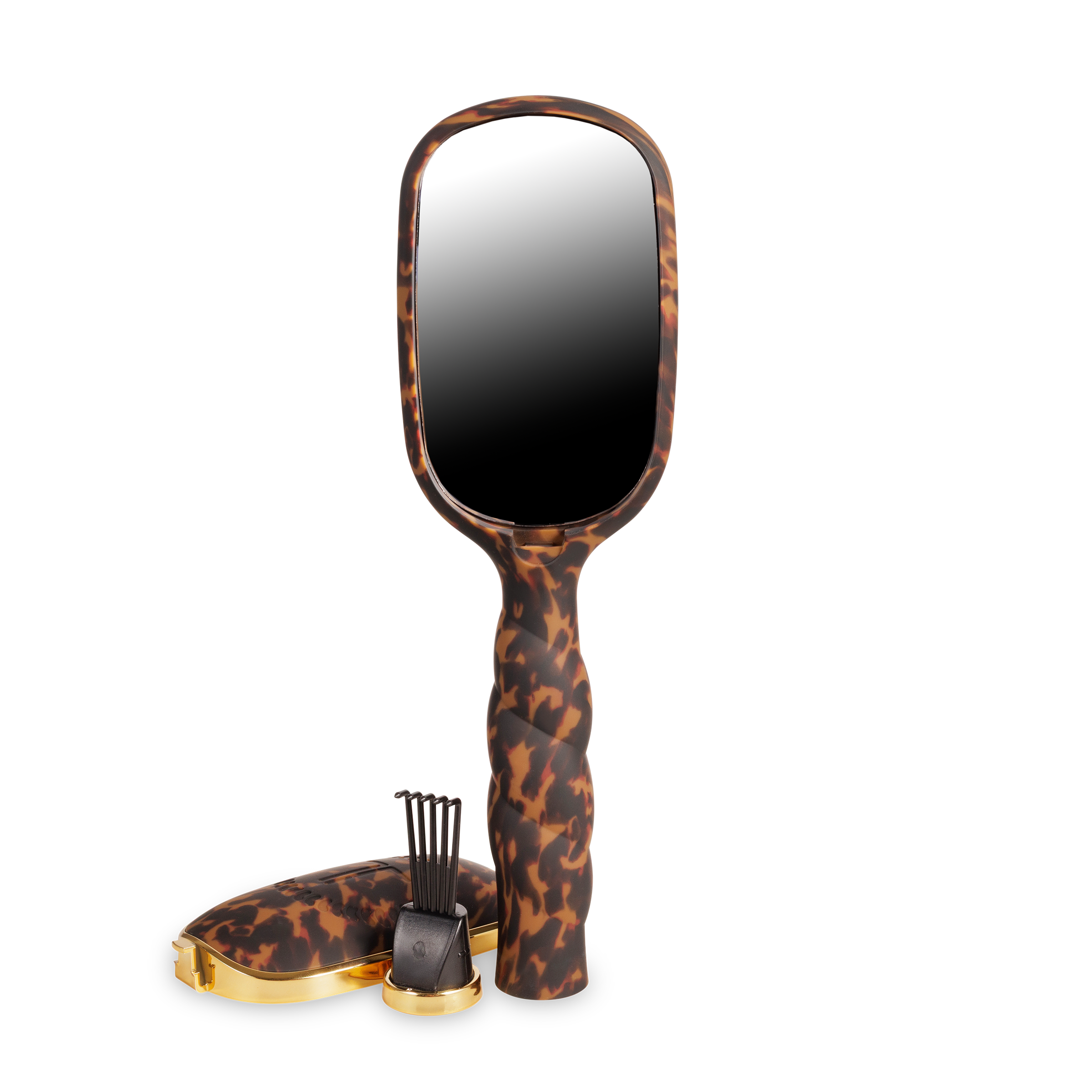 TELETIES - Detangler Hair Brush for Thick Hair - Tortoise