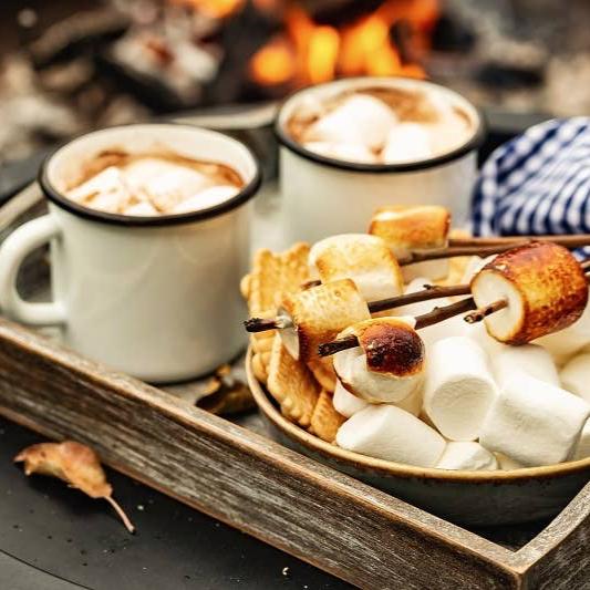 Mini Hot Chocolate -  Campfire Smores