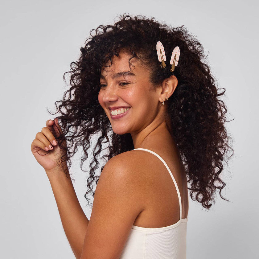 KITSCH - Recycled Plastic Creaseless Clips 4pc Set- Cherry Print