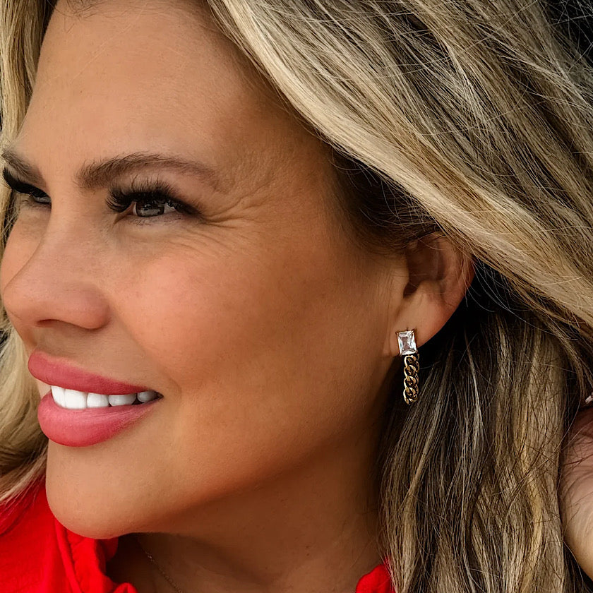 Luxe Link Diamond Earrings