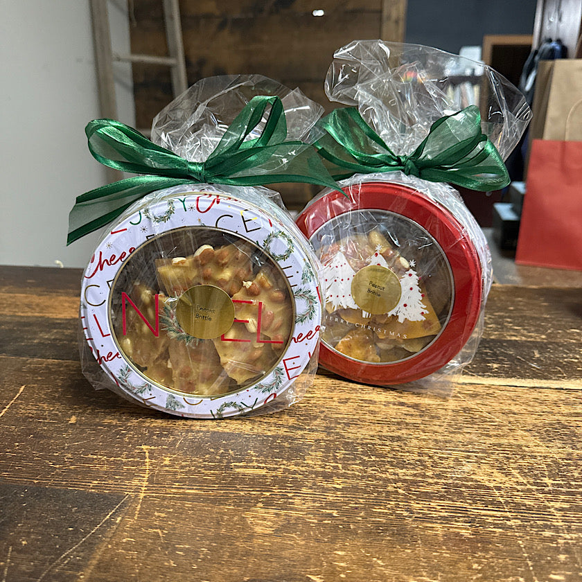 Peanut Brittle in Christmas Tin | J&K Creations, Ashton, SD