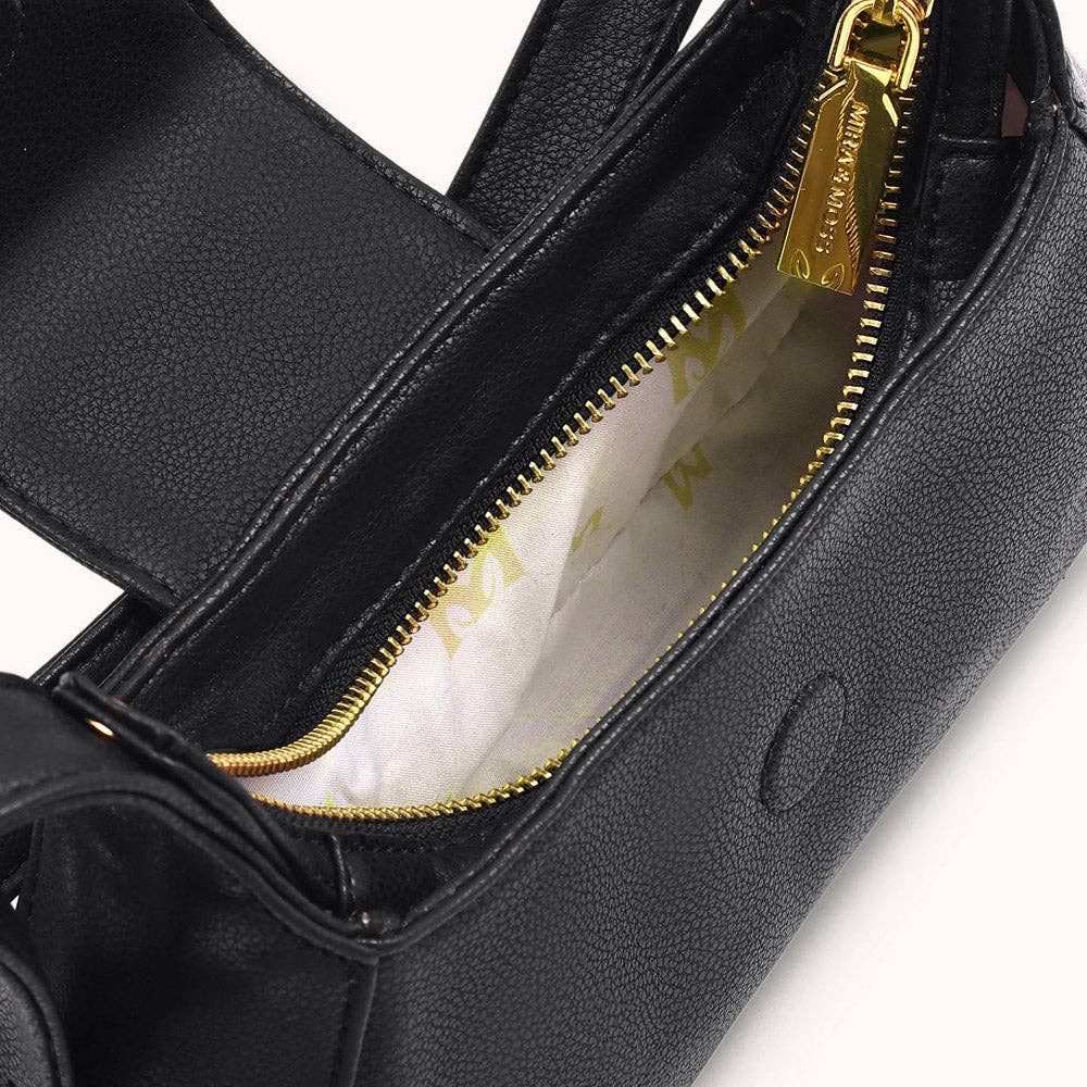 Myra Bag - Mira & Moss Graciela Petite Shoulder Bag - Black