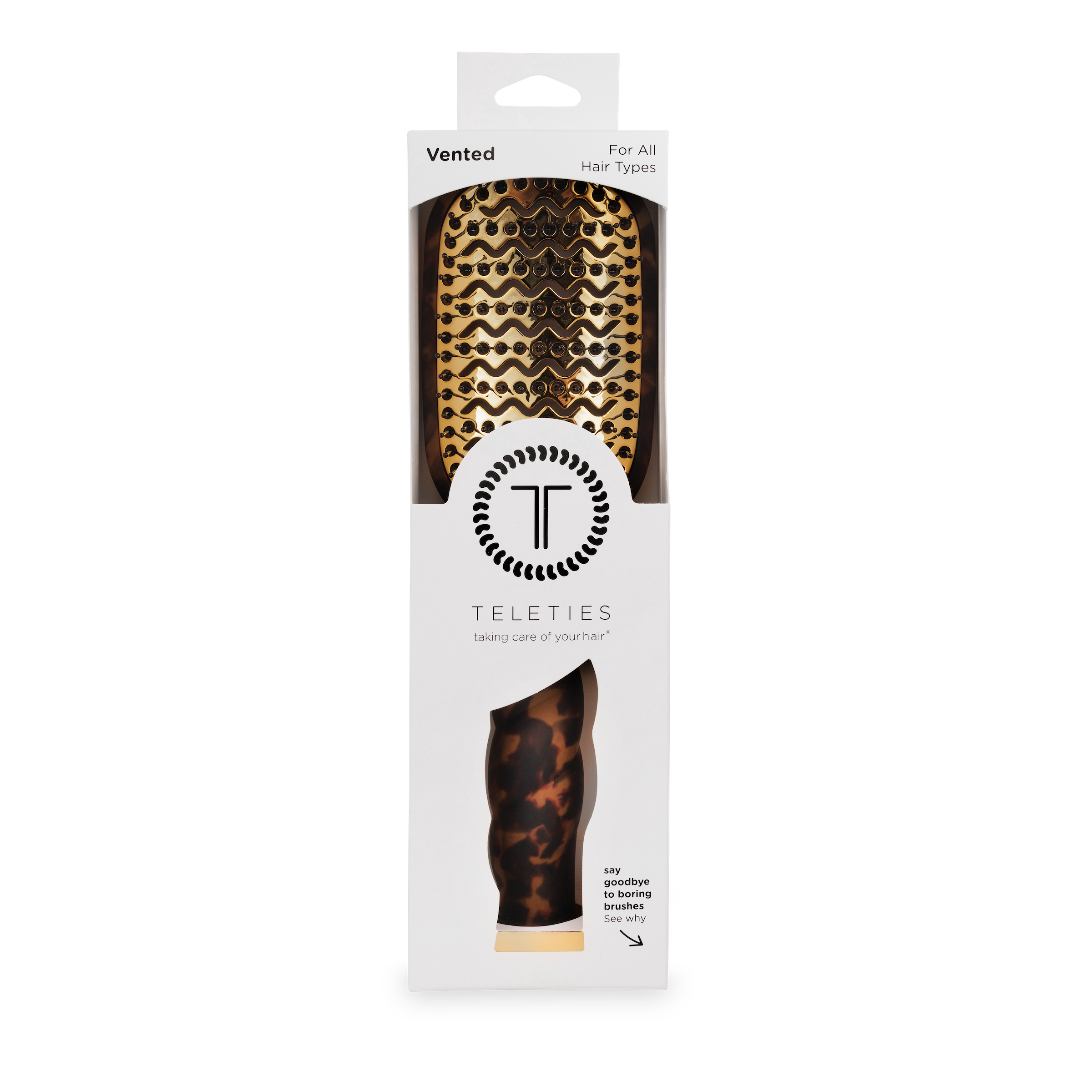 TELETIES - Vented Hair Brush | Tortoise