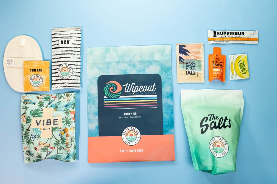 Salty Tub Co. - Wipeout Cold + Flu Bath Salts Kit