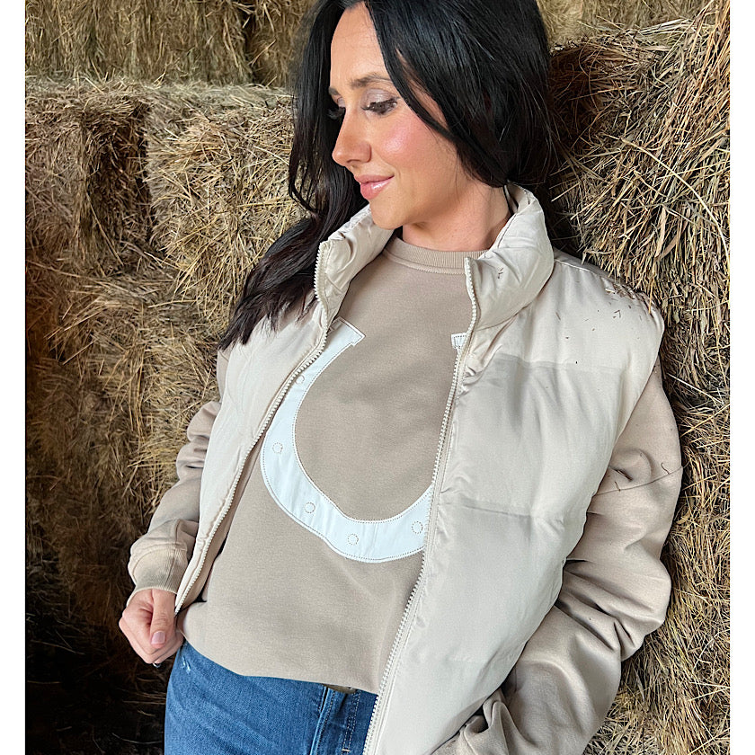 Issey Vest in Cream by Thread & Supply