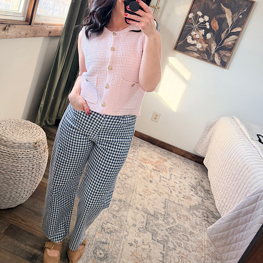 Textured Vest With Pocket