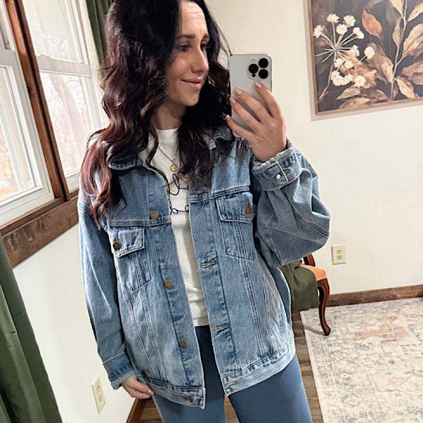 Boxy Cut Denim Jacket