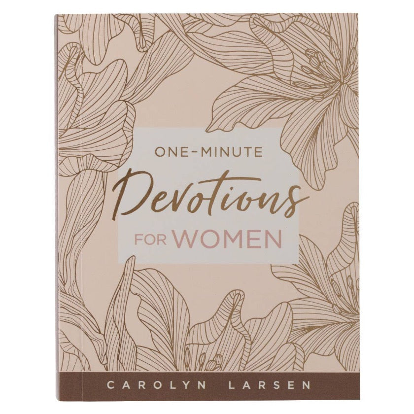 Christian Art Gifts - Beige Softcover One-minute Devotions for Women