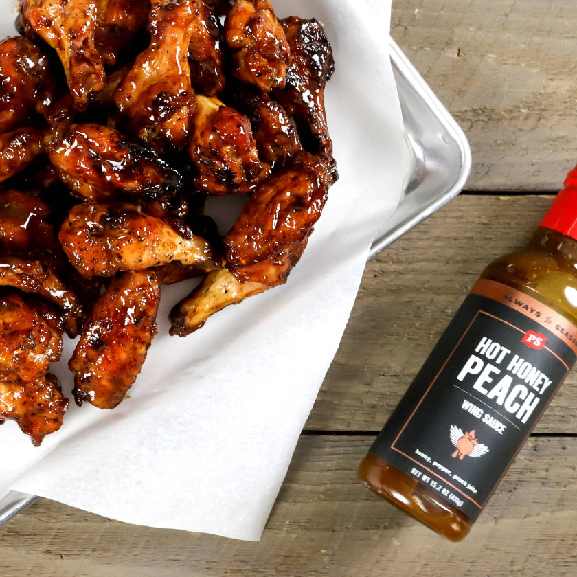 Hot Honey Peach Wing Sauce - PS Seasoning