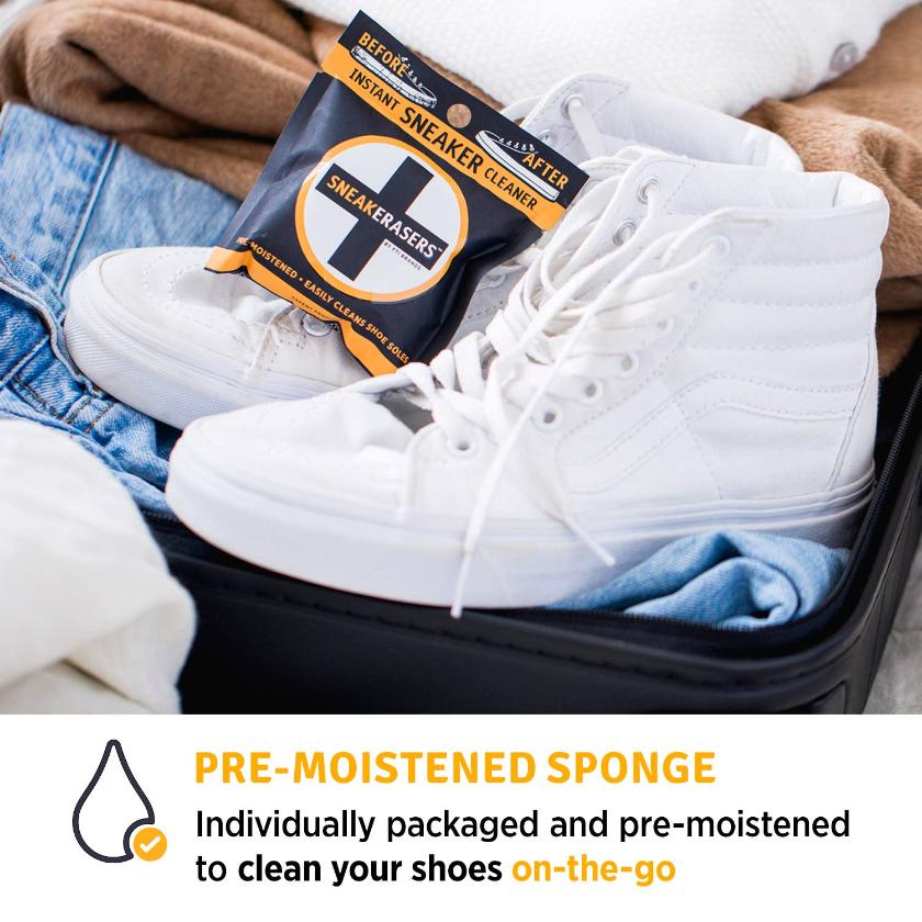 SneakERASERS, Pre-Moistened Instant Sneaker Cleaner 1ct