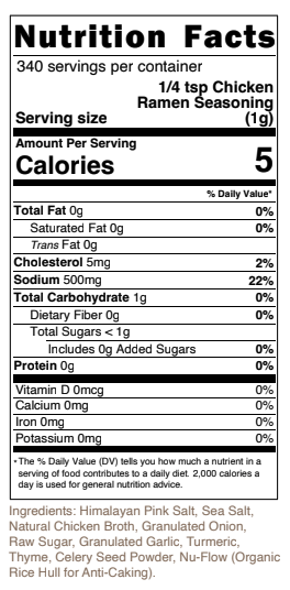 Clean Monday Meals - Chicken Ramen Seasoning Mix