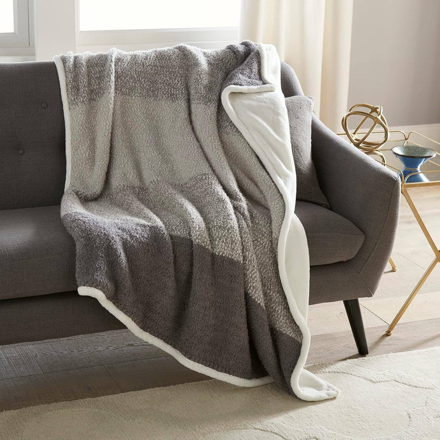 Ombre Sherpa Throw 50" x 60"