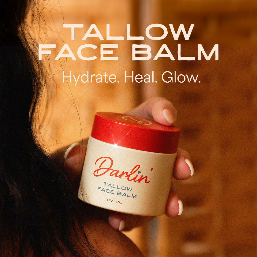 Tallow Face Balm | Natural Blue Tansy Skincare Moisturizer | Darlin' Skincare