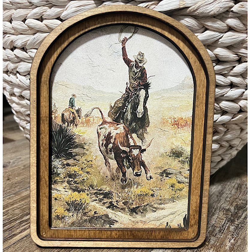 Arch Top-Roping Framed Art