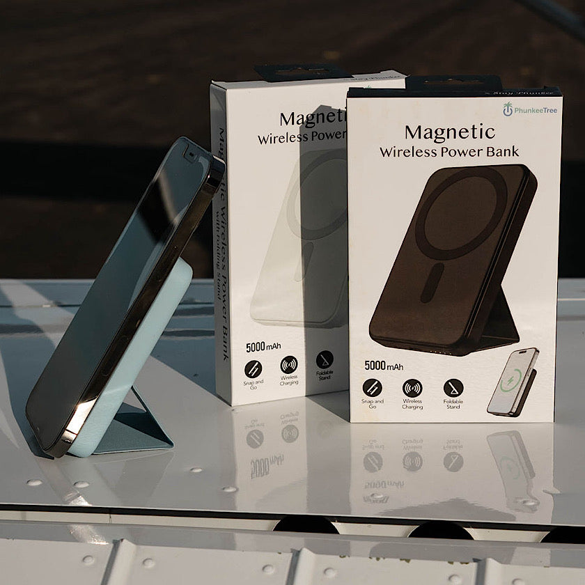 Magnetic Wireless Charging Power Bank with Stand