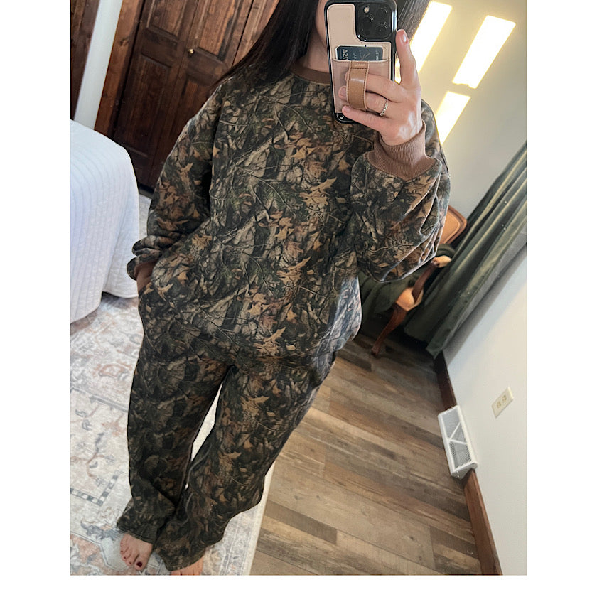 BAYOU Dark Woodland Camo Sweatpants