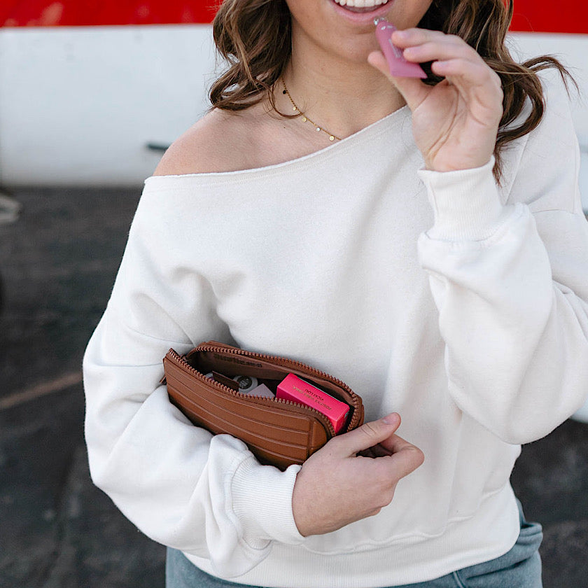 Bone Off Shoulder Sweatshirt