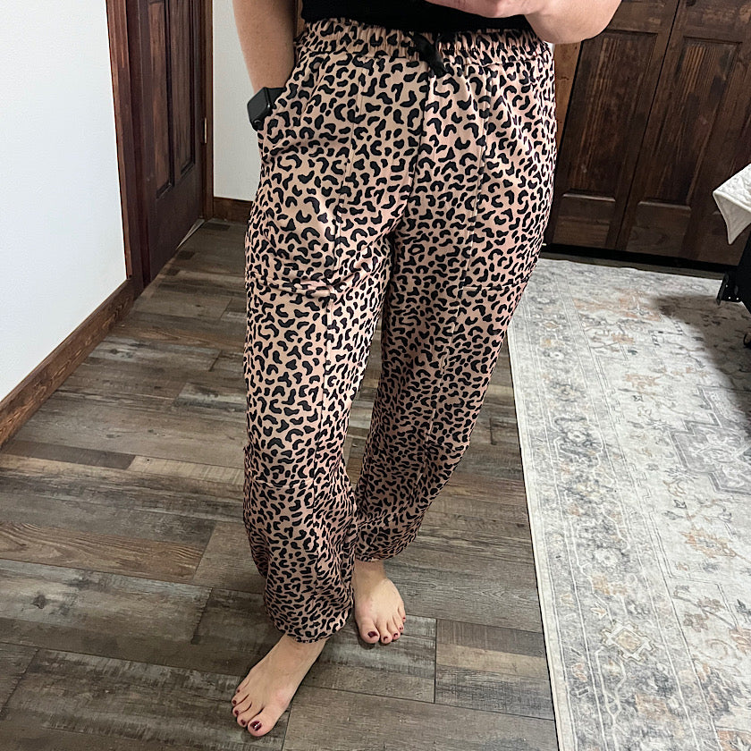 Coco Cheetah Jogger Pants