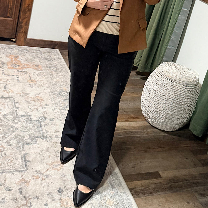 Black BreezeBound Wide Leg Pants