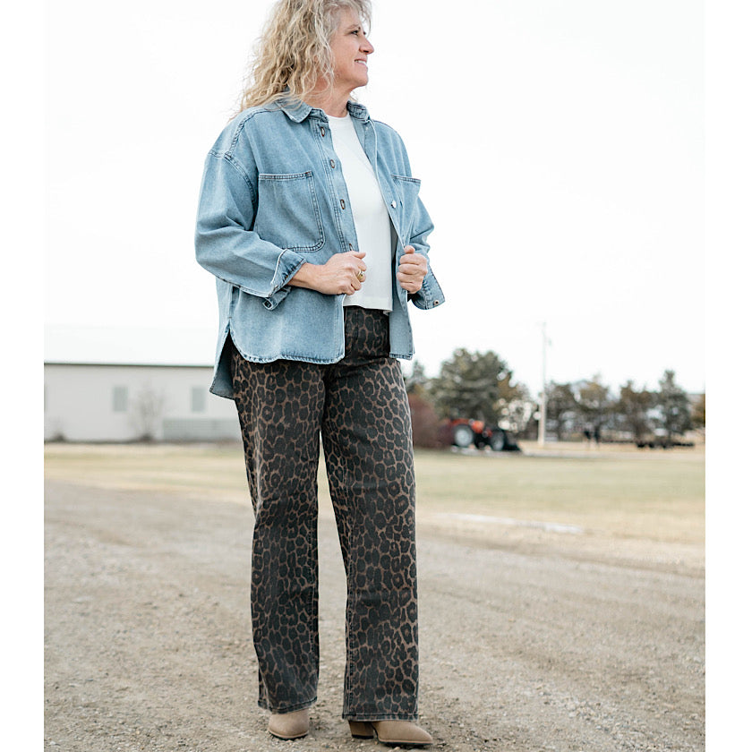 Flying Monkey Leopard Denim 31"