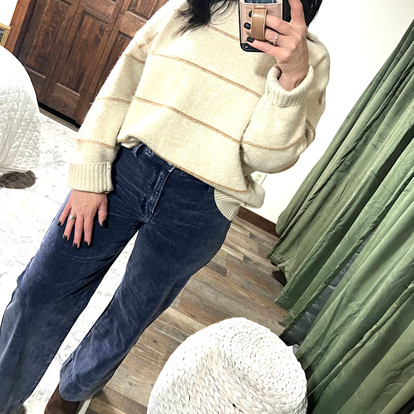 Risen HR Cord Pants-Blue Moon 27.5"