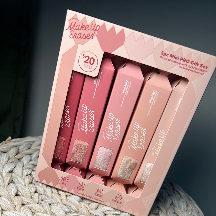The Original MakeUp Eraser - The Blush 5pc Gift Set | Mini PRO $50 Value Set