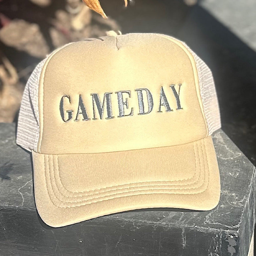 Tan Game Day Trucker Hat