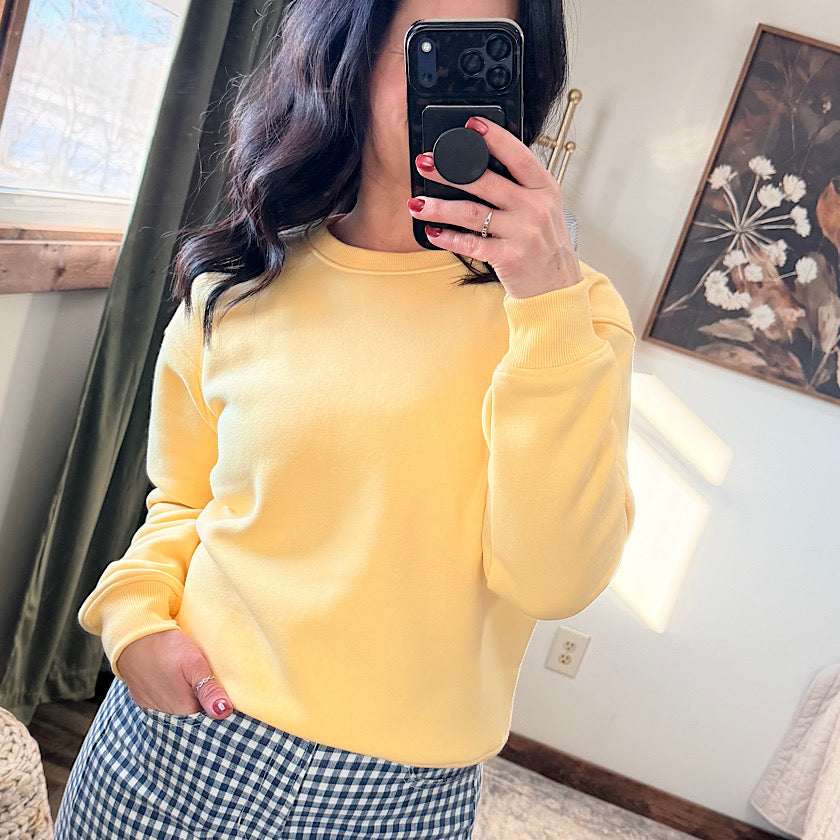 Yellow Glow Classic Fit Sweatshirt