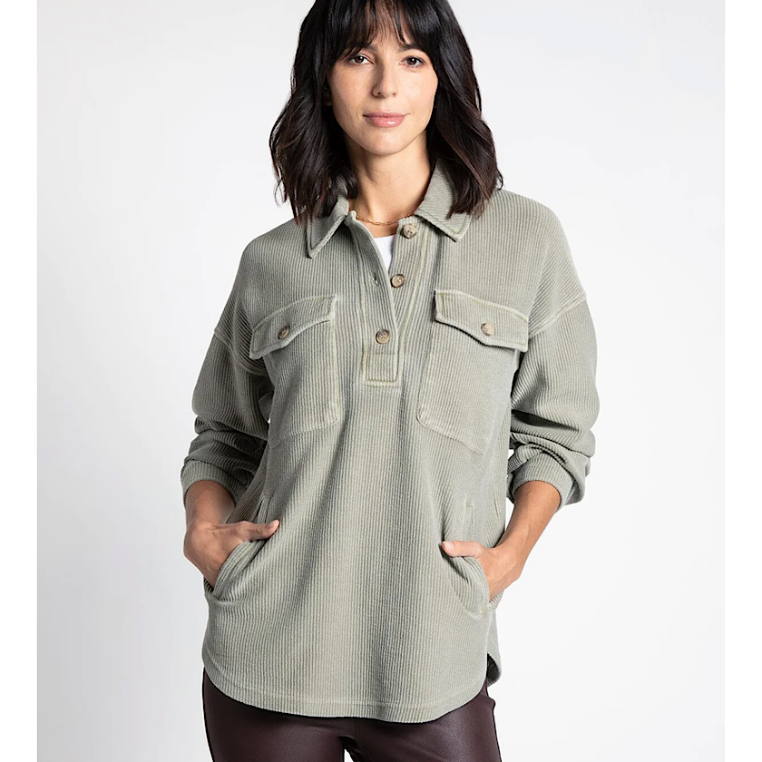 Olive Ingris Top by Thread & Supply-