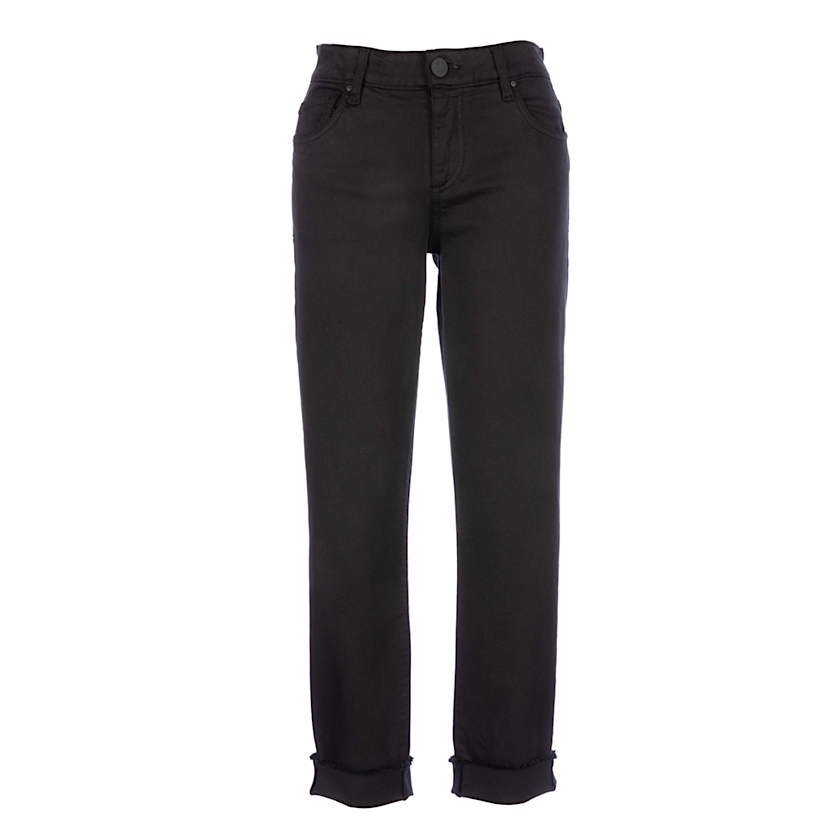 Kut from the Kloth-Amy Crop Straight Leg in Black
