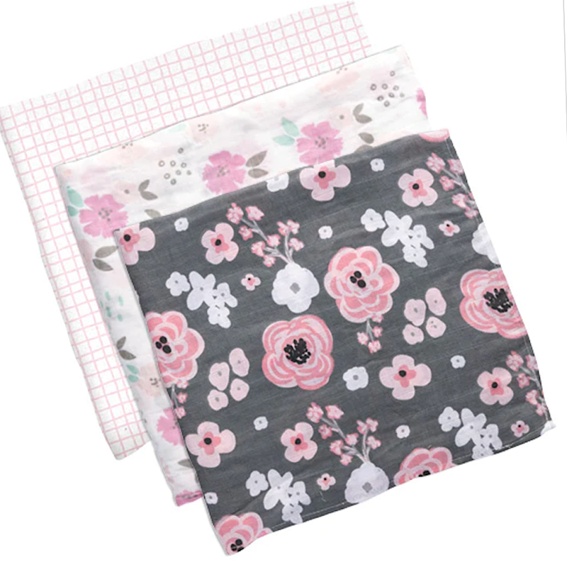 Muslin Blanket 3 Pack - Flower