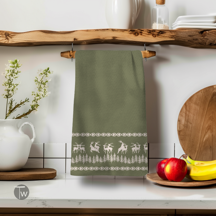 Oh Deer | Unique Holiday Gift Tea Towel