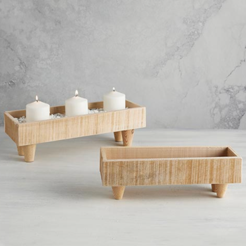 Wood Planter with Feet