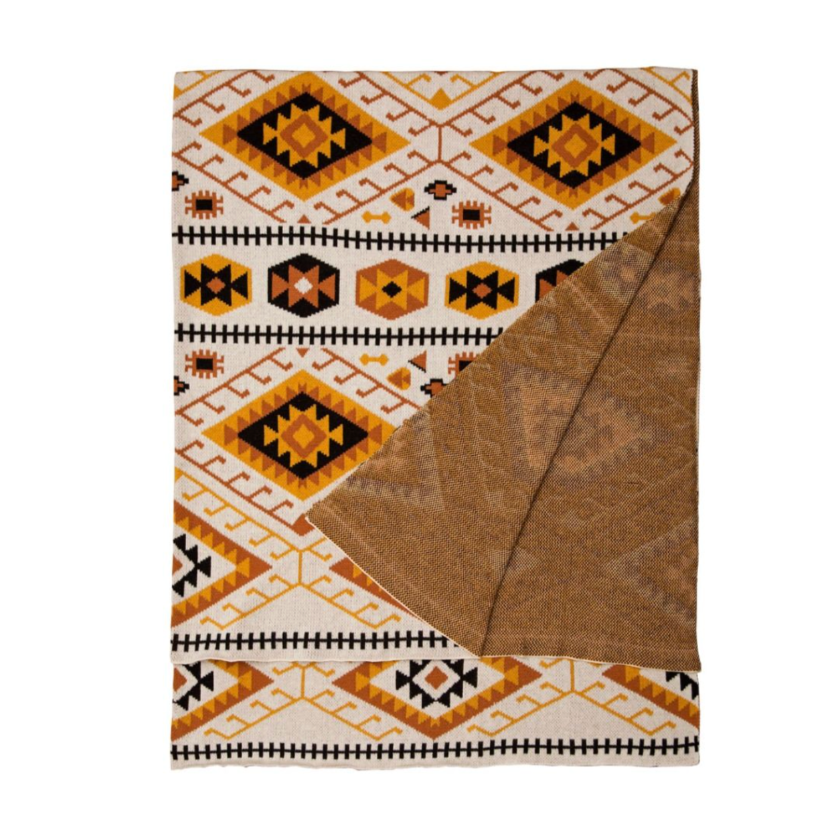 Sandstorm Aztec Print Throw Blanket | The Shops SD
