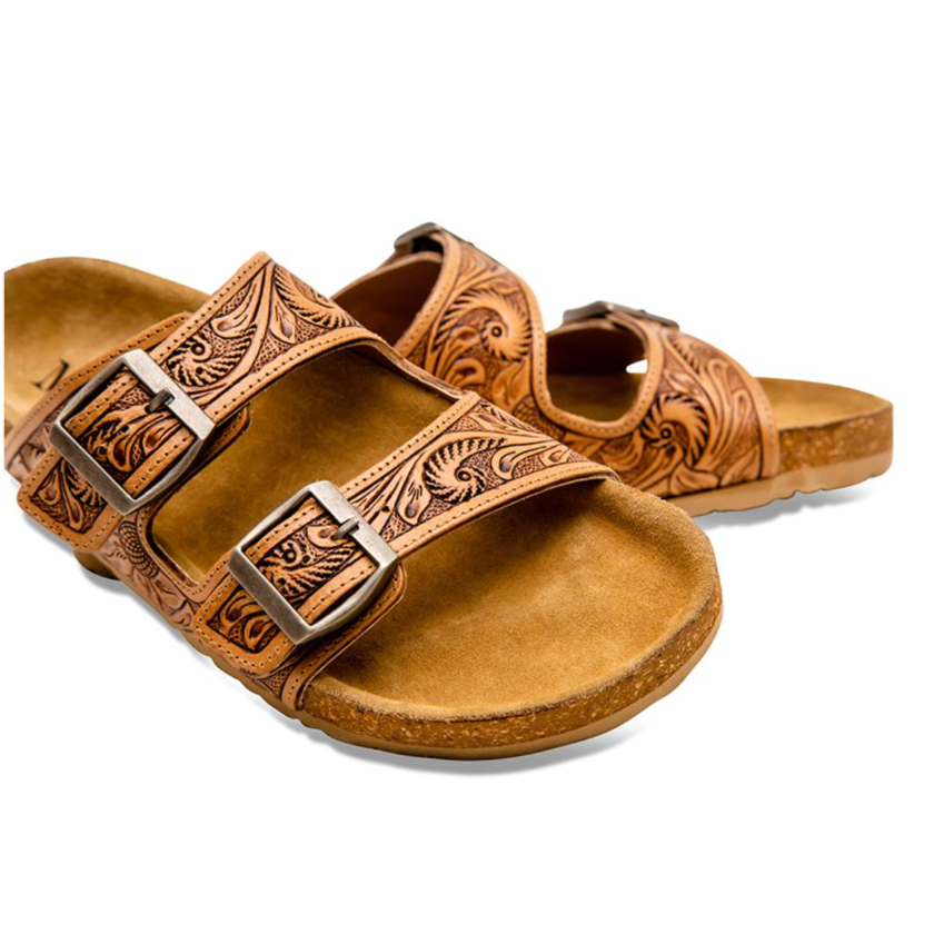 Tooled sandals discount