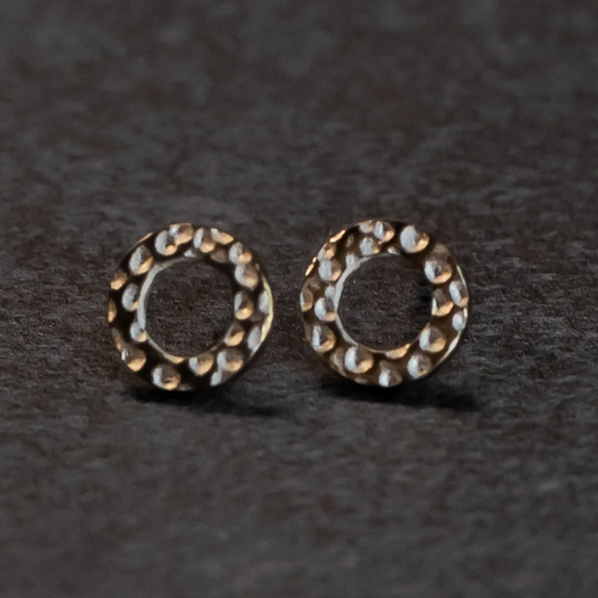 Open Circle Stud Earring - Gold | 614 | The Shops SD