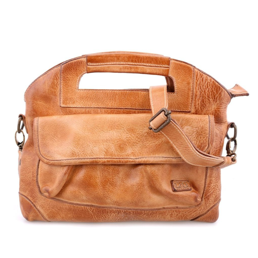 Greenway Genuine Leather Handbag in Tan Rustic | Bed Stu