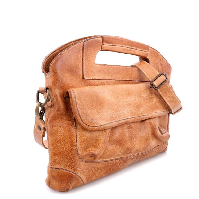 Greenway Genuine Leather Handbag in Tan Rustic | Bed Stu