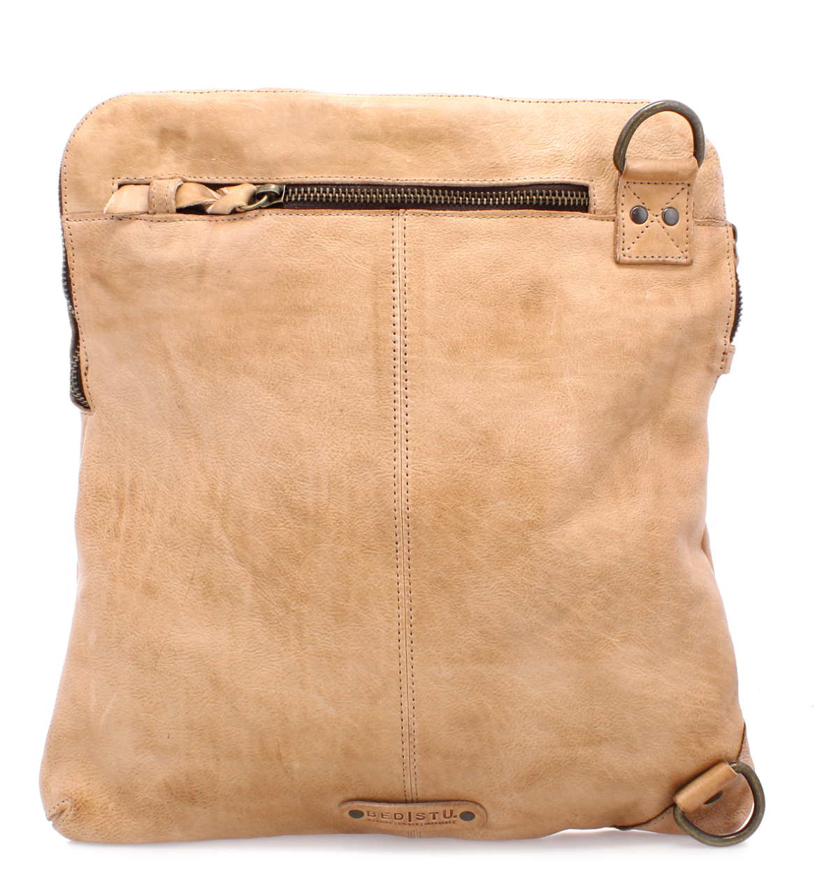 Aiken Genuine Leather Handbag in Oat | Bed Stu